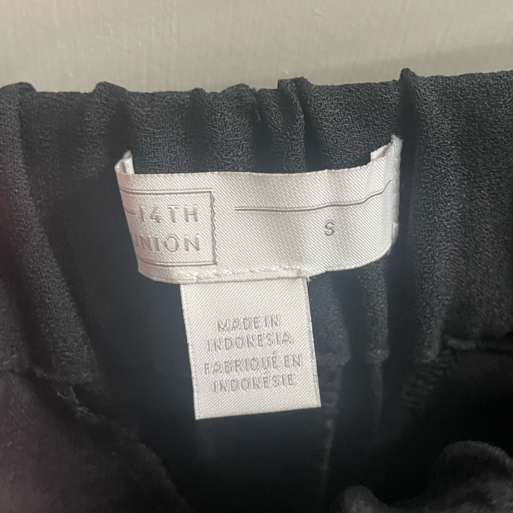 14th & Union Jogger Style Lightweight Relaxed Trousers in Black Sz S - Picture 5 of 11